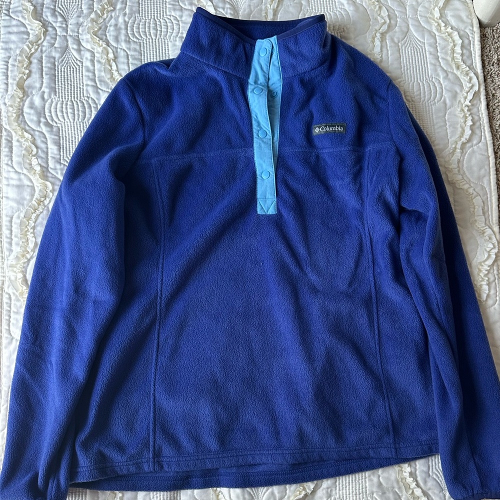Women’s XL Columbia Cobalt Quarter-snap Fleece